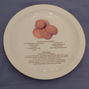 Peanut butter cookies plate